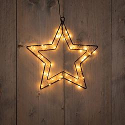 Foto van Anna'ss collection - b.o.t. outdoor black star 30x30,5 cm40led classic