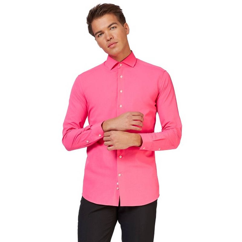 Foto van Opposuits overhemd mr. pink heren polyester roze