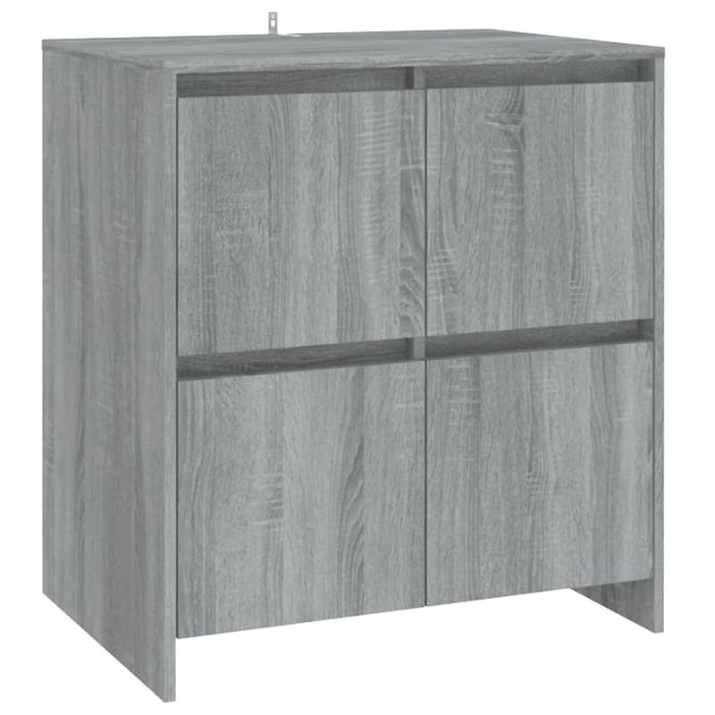 Foto van Vidaxl dressoir 70x41x75 cm spaanplaat grijs sonoma eikenkleurig