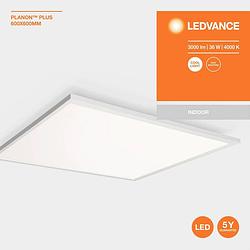 Foto van Ledvance 4058075601314 4058075601314 led-paneel 36 w wit