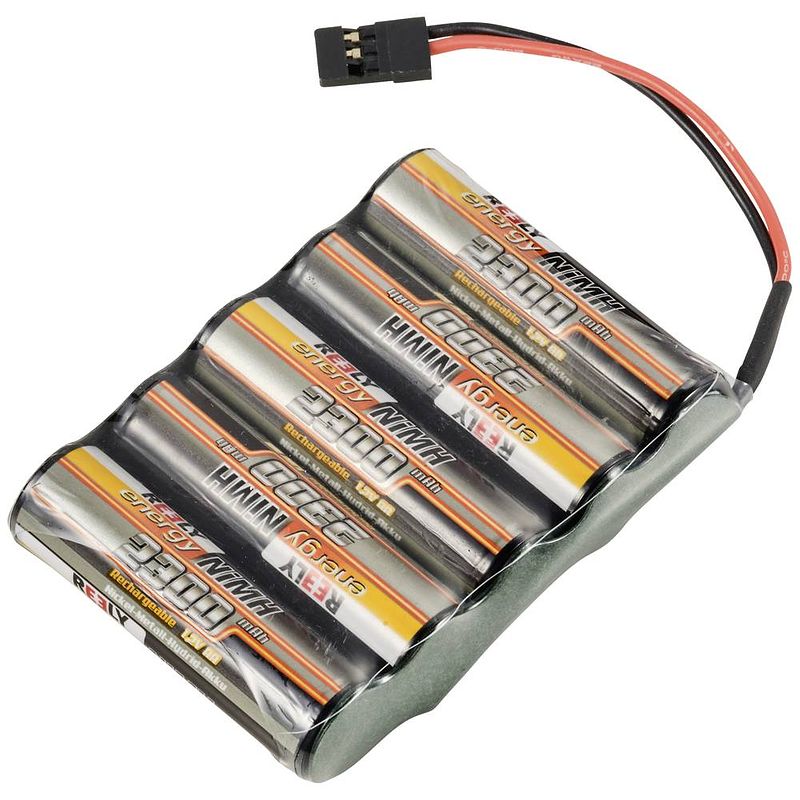 Foto van Reely nimh accupack 6 v 2300 mah aantal cellen: 5 aa (penlite) side by side jr-bus