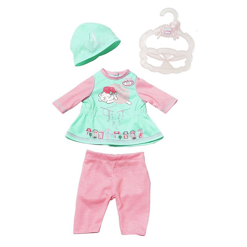 Foto van Baby annabell kledingset voor pop tot 36 cm groen 4-delig