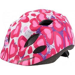 Foto van Polisport kinderhelm glitterhearts. maat: s (52/56 cm), kleur: roze