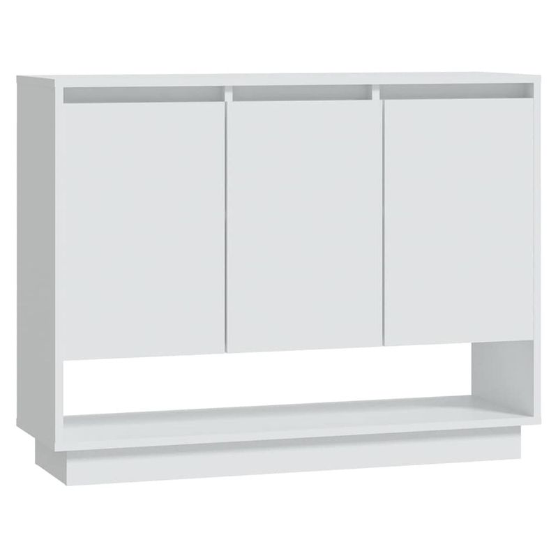 Foto van Vidaxl dressoir 97x31x75 cm spaanplaat wit