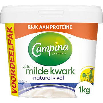 Foto van Campina volle kwark naturel 1000g bij jumbo