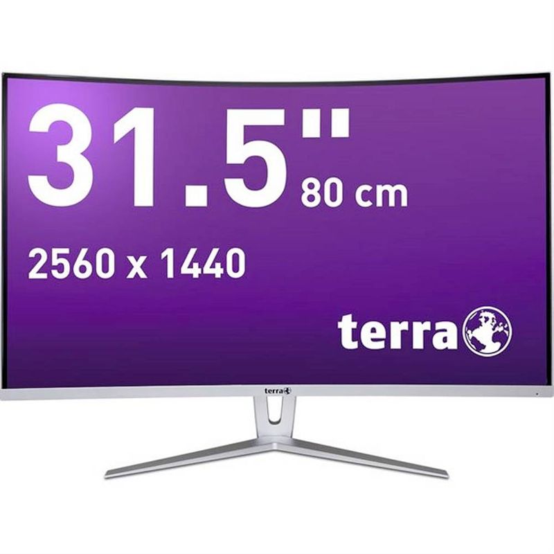 Foto van Terra lcd/led 3280w v2 led-monitor 80 cm (31.5 inch) energielabel f (a - g) 2560 x 1440 pixel wqhd 5 ms hdmi, displayport va led