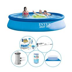 Foto van Zwembad super deal - 6-delig - intex easy set rond 396x84 cm