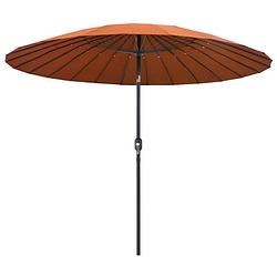 Foto van Vidaxl parasol met aluminium paal 270 cm terracottakleurig
