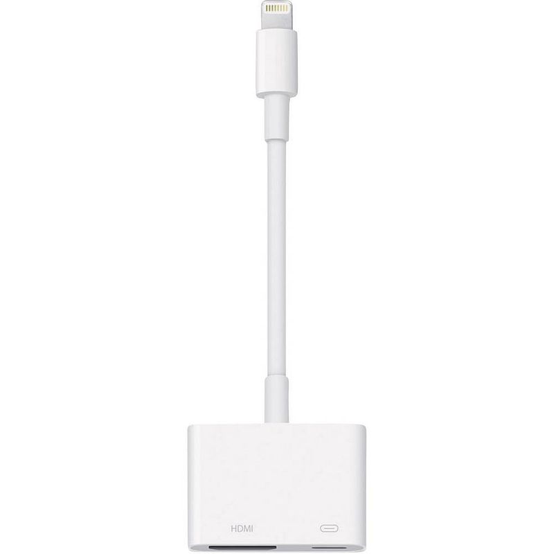 Foto van Apple apple ipad/iphone/ipod adapter [1x apple dock-stekker lightning - 1x hdmi-bus] 10.00 cm wit