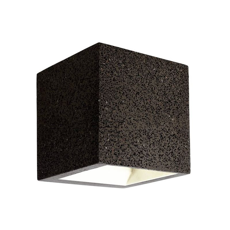 Foto van Deko light mini cube grau granit mini cube wandopbouwarmatuur led vast ingebouwd energielabel: f (a - g) 4 w wit