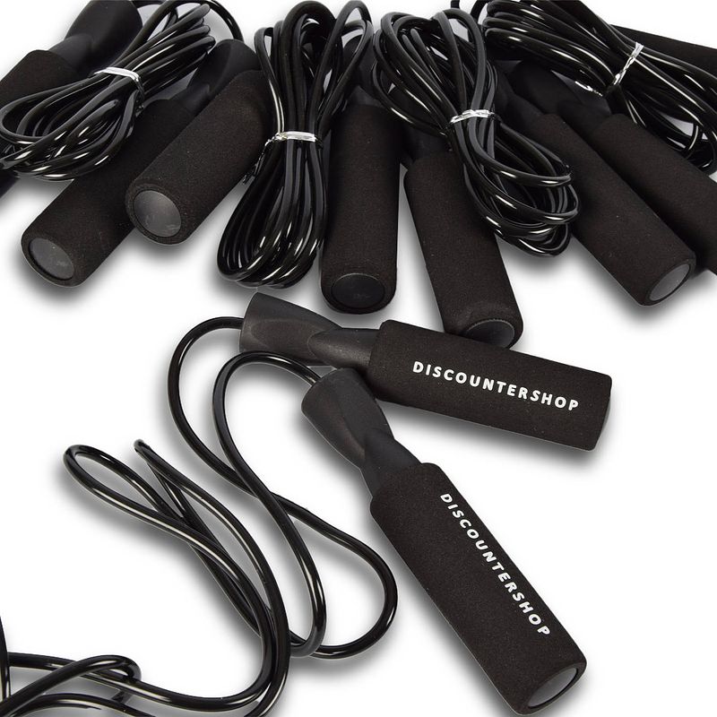 Foto van Springtouw set van 5 lengte 2.74cm verstelbaar springtouw jump rope zwart