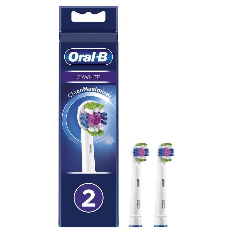 Foto van Oral-b 3d white opzetborstel - 2 stuks