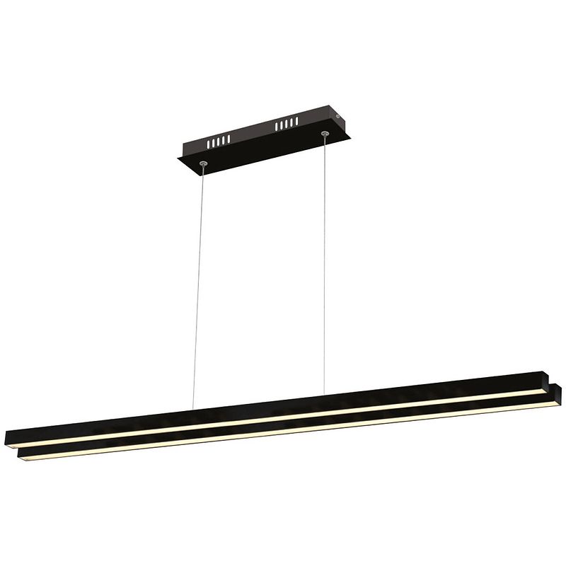 Foto van Led hanglamp - hangverlichting - mater - 35w - natuurlijk wit 4000k - zwart aluminium