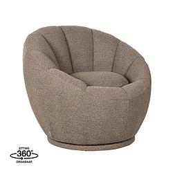 Foto van Label51 fauteuil crown - bruin - boucle