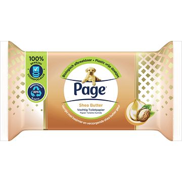 Foto van Page vochtig toiletpapier shea butter 38 stuks bij jumbo