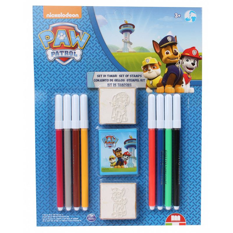 Foto van Multiprint kleurset paw patrol 11-delig blauw