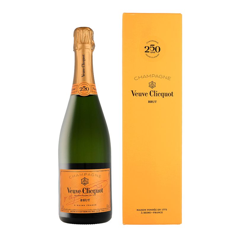 Foto van Veuve clicquot brut 250 years de la maison 75cl wijn + giftbox