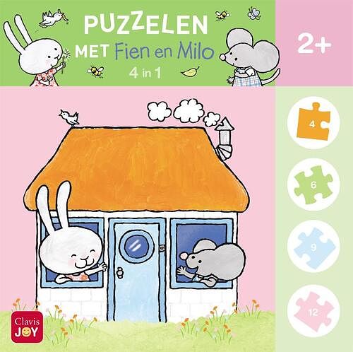 Foto van Puzzelen met fien en milo. 4-in-1-puzzel - overig (5407009981272)