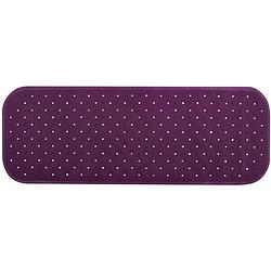 Foto van Msv douche/bad anti-slip mat badkamer - rubber - paars - 36 x 97 cm - badmatjes