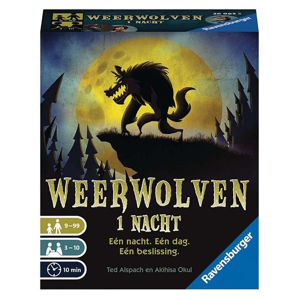 Foto van Ravensburger gezelschapsspellen weerwolven 1 nacht