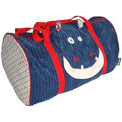 Foto van Les deglingos weekend tas nijlpaard blauw 45 cm