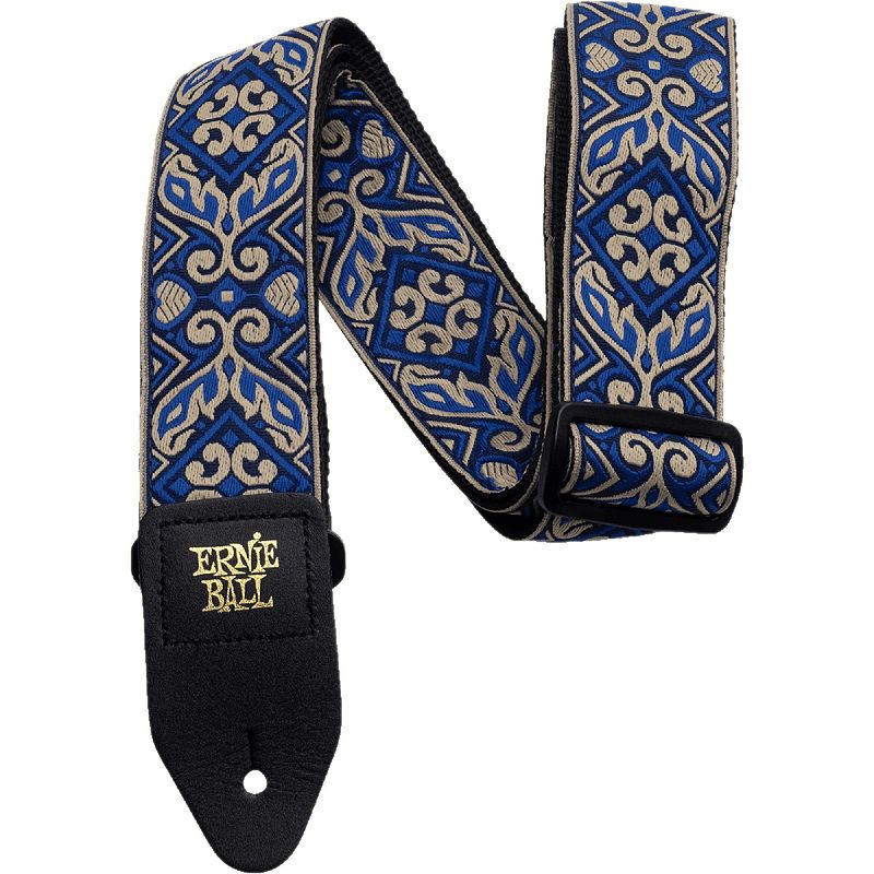 Foto van Ernie ball 4165 tribal blue jacquard strap gitaarband