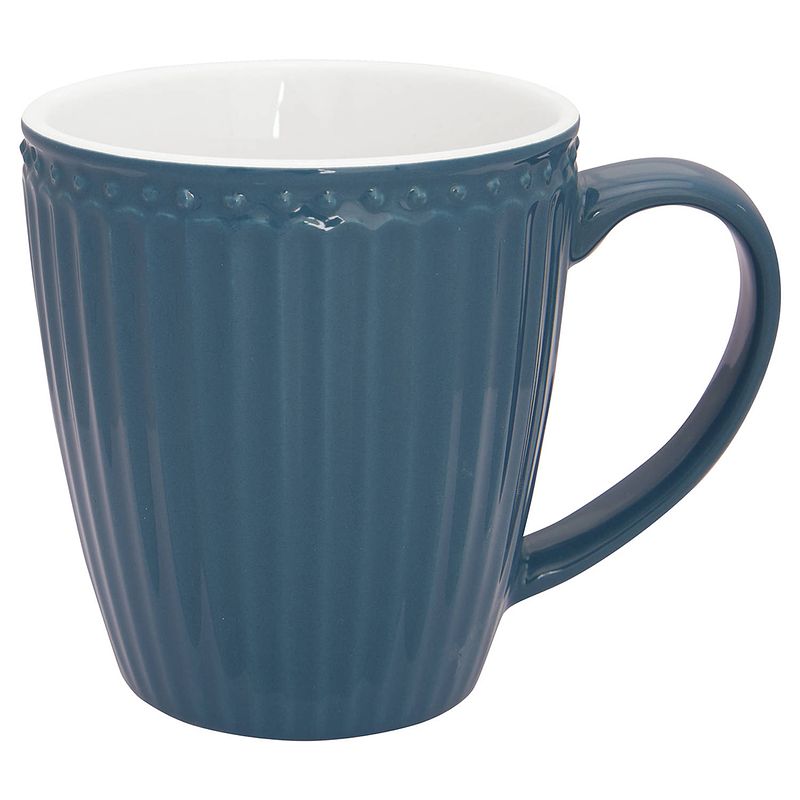 Foto van Greengate koffiemok alice nordic ocean blauw 300 ml - 6 stuks