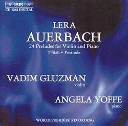 Foto van Auerbach: 24 préludes for violin and piano - cd (7318590012420)