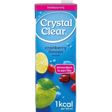 Foto van 2e halve prijs | crystal clear cranberry lime pak 1,5l aanbieding bij jumbo