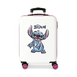 Foto van Stitch kinderkoffer meisjes abs 55 cm 4 w wit