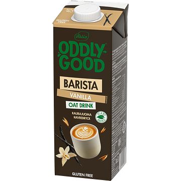 Foto van Oddlygood barista vanilla flavour oat drink gluten free 1l bij jumbo