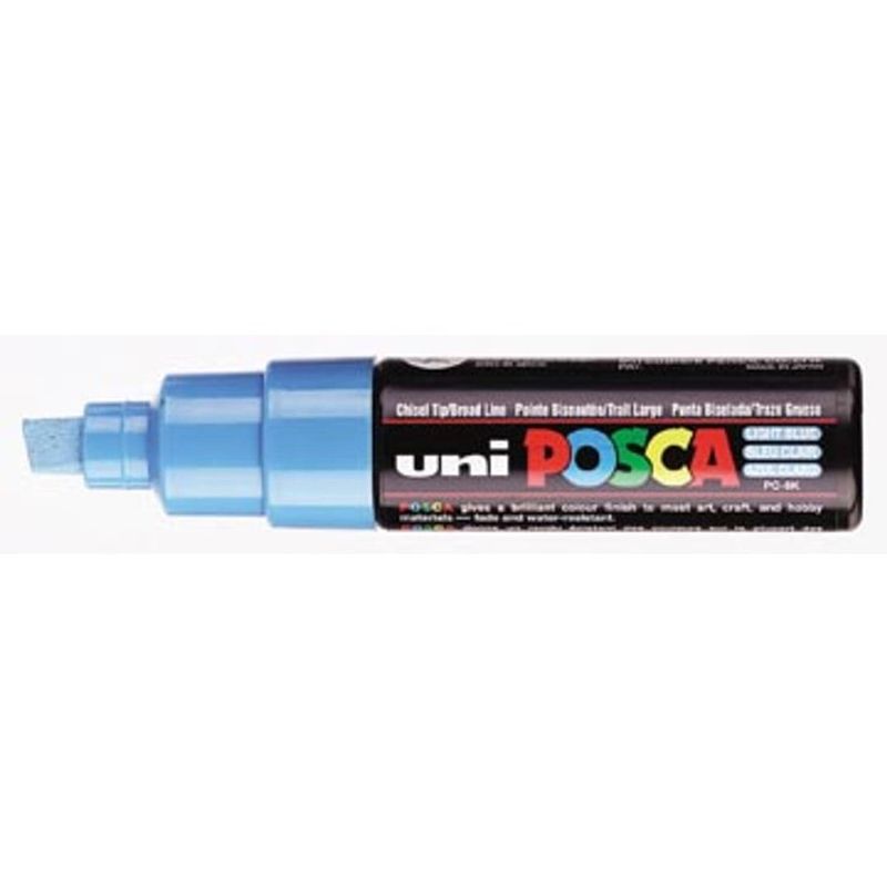 Foto van Uni-ball paint marker op waterbasis posca pc-8k lichtblauw