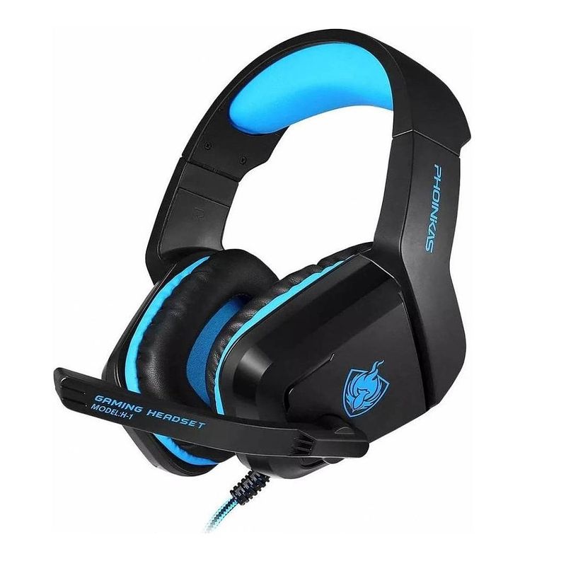 Foto van Phoinikas - koptelefoon - gaming headset - blauw