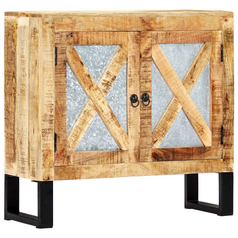 Foto van Vidaxl dressoir 80x30x76 cm massief mangohout