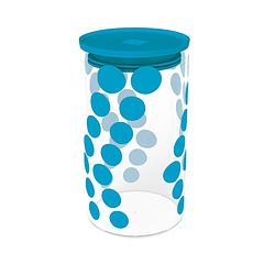 Foto van Zak!designs voorraadpot dot dot 1,1 liter glas/siliconen