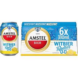 Foto van Amstel witbier radler 0.0 bier blik 6 x 330ml bij jumbo