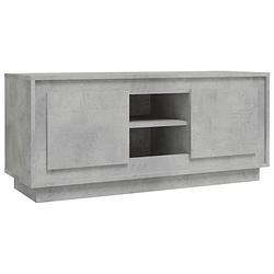 Foto van Vidaxl tv-meubel 102x35x45 cm bewerkt hout betongrijs