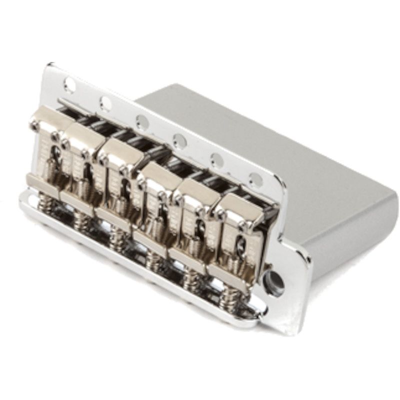 Foto van Fender vintage-style strat bridge assembly chrome brug voor diverse fender gitaren