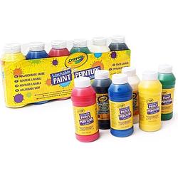 Foto van Crayola, afwasbare tempera's, verpakking van 6 flesjes, elk 236 ml, voor school en vrije tijd