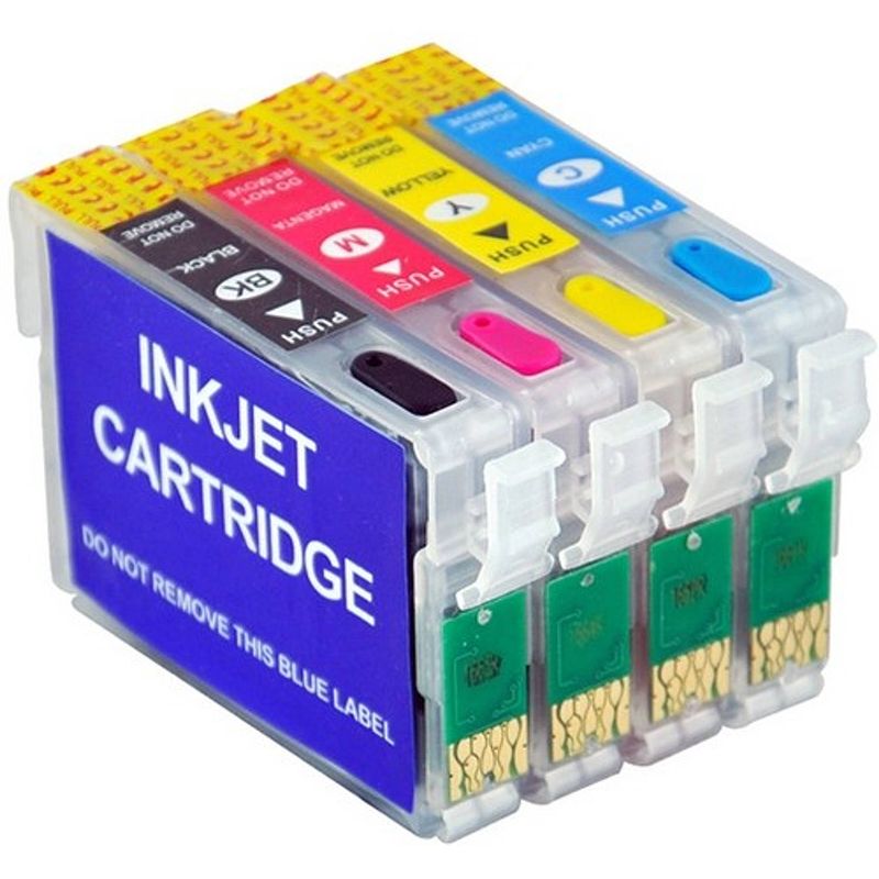 Foto van Inktmedia® - geschikt epson 16 / 16xl t1626 / t1636 navulbare cartridges (met arc chip)