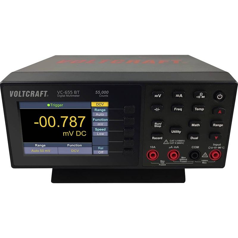 Foto van Voltcraft vc-11785300 bench multimeter digitaal cat i 1000 v, cat ii 600 v weergave (counts): 55000