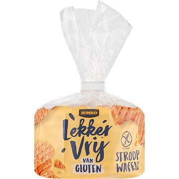 Foto van Jumbo lekker vrij van gluten stroop wafels 240g