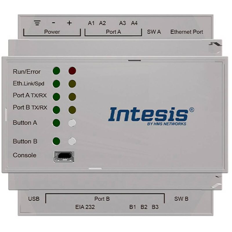 Foto van Intesis inknxmbm2500000 modbus/knx gateway rs-485, rj-45, ethernet 24 v/dc 1 stuk(s)