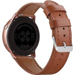 Foto van Smartphoneclip - bandje leer bruin - voor galaxy watch active (2)