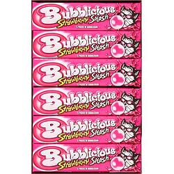 Foto van Bubblicious strawberry splash kauwgom 18 x 38g bij jumbo