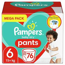 Foto van Pampers - baby dry pants - maat 6 - mega pack - 76 luierbroekjes