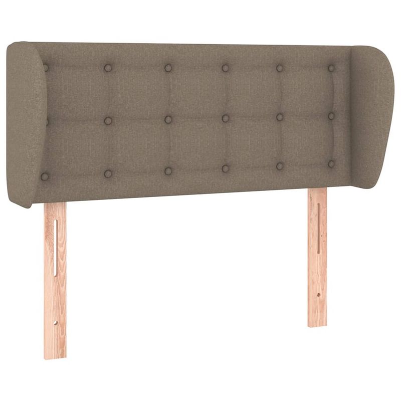 Foto van The living store hoofdeind classic - stof - 93 x 23 x 78/88 cm - verstelbare hoogte - taupe