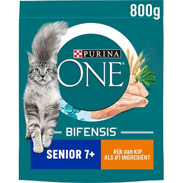 Foto van Purina® one senior 7+ rijk aan kip kattenvoer 800gr bij jumbo