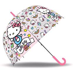 Foto van Hello kitty paraplu meisjes 45 cm roze/transparant - kinderparaplu - paraplu'ss - paraplu kopen - paraplu kind - paraplum