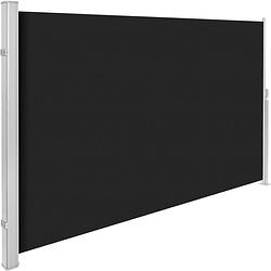 Foto van Tectake - uitschuifbaar aluminium windscherm tuinscherm 200 x 300 cm zwart 401531